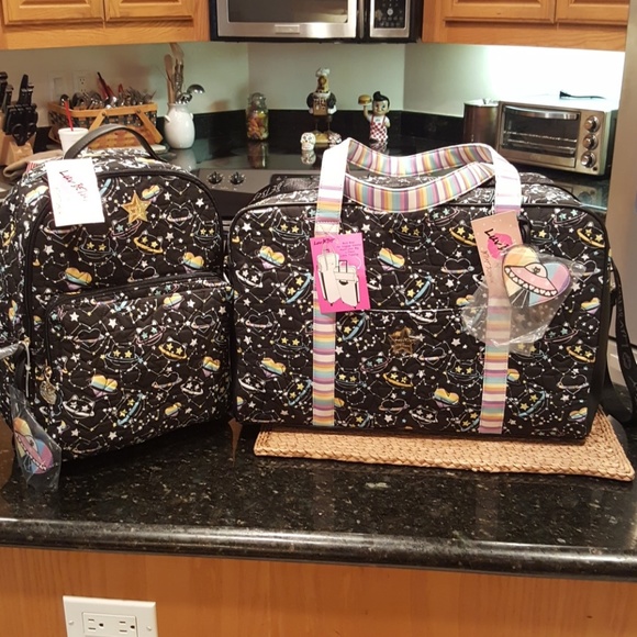 Betsey Johnson Handbags - Betsey Johnson Space Kitty Weekender & Backpack